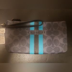 New! Coach Varsity Large Wristlet